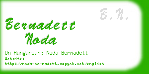 bernadett noda business card